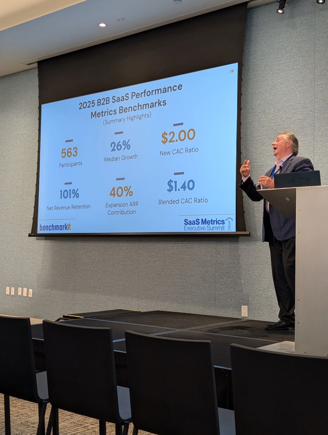 Ray Rike as a speaker on stage